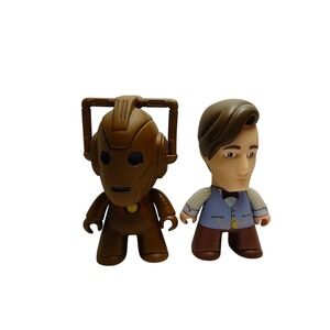TITANS Vinyl Figure Lot Doctor Who 11th Doctor Matt Smith Cyberman BBC